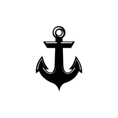 anchor icon logo vector design