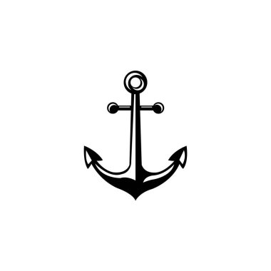 anchor simgesi logo vektör tasarımı