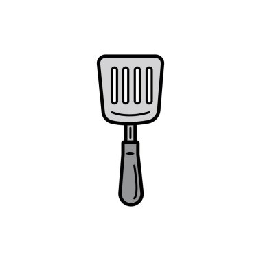 spatula simgesi logo vektör tasarımı