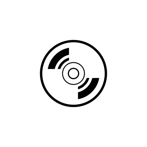 Disc Icon Logo Vector Design — Vector de stock