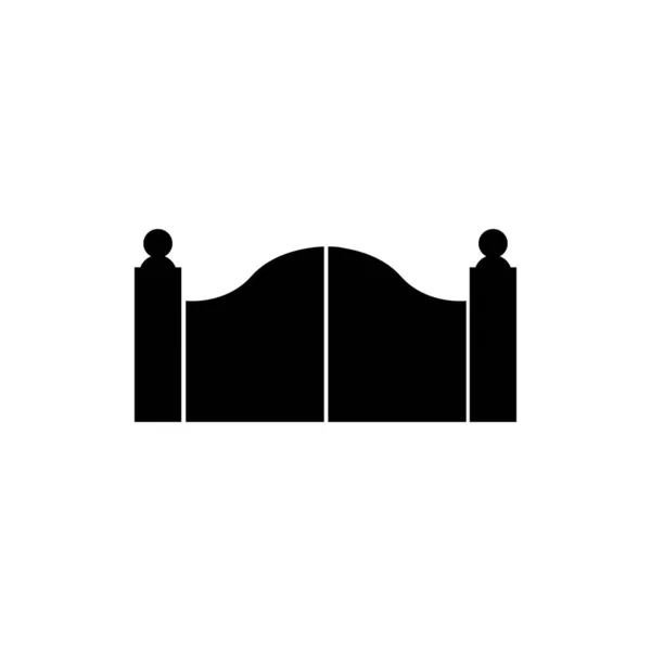 Gate Icon Logo Vector Design — Vetor de Stock