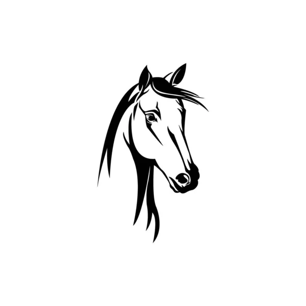 Horse Icon Logo Vector Design — Stock Vector