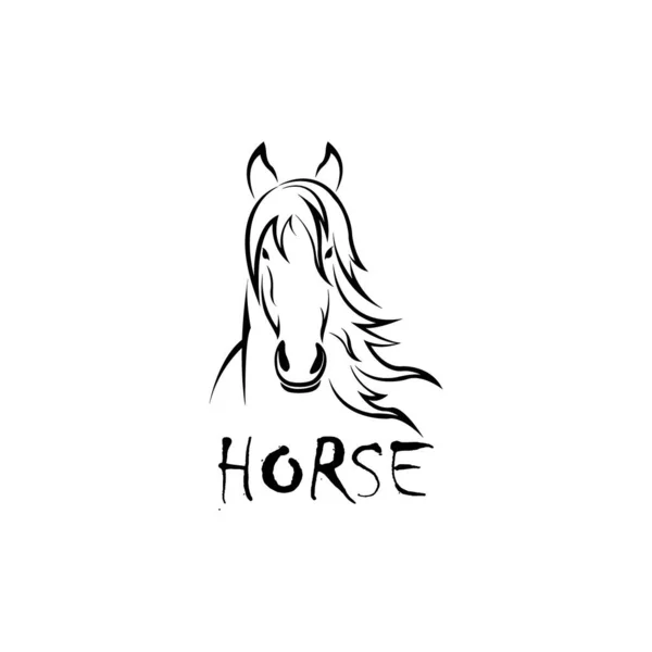 Horse Icon Logo Vector Design — Vector de stock