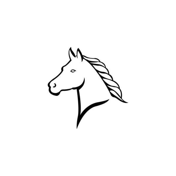 Кінь Значок Логотип Векторний Дизайн — стоковий вектор