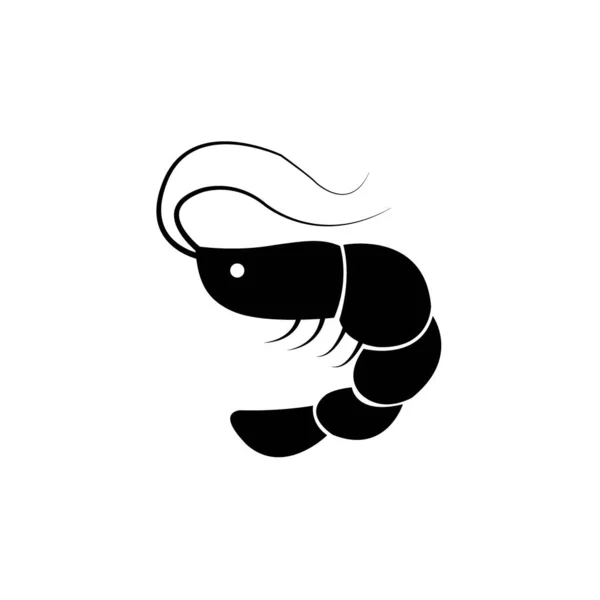 Shrimp Icon Logo Vector Design Template — Archivo Imágenes Vectoriales