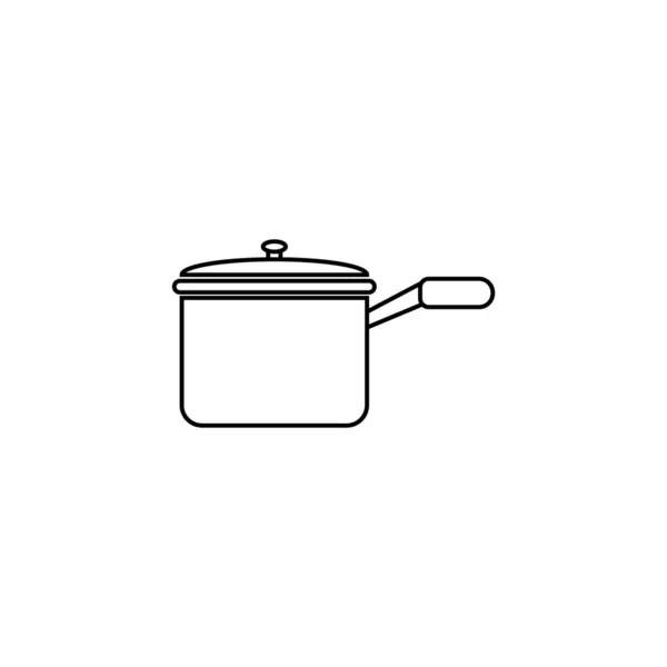 Pot Simgesi Logo Vektör Tasarımı — Stok Vektör