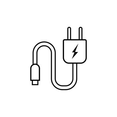 Charger simgesi logo vektör tasarım şablonu