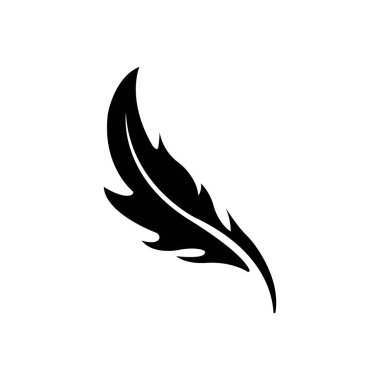 quill icon logo vector design
