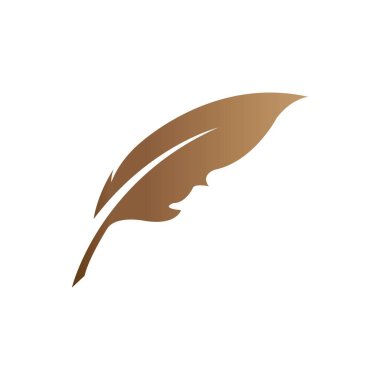 quill icon logo vector design