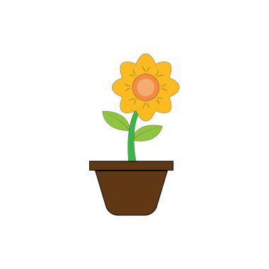 sunflower icon logo vector design