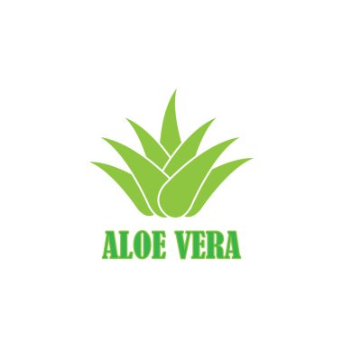 aloe vera icon logo vector design
