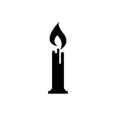 candle icon logo vector design