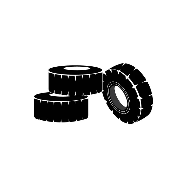 Car Tires Icon Logo Vector Design — Archivo Imágenes Vectoriales