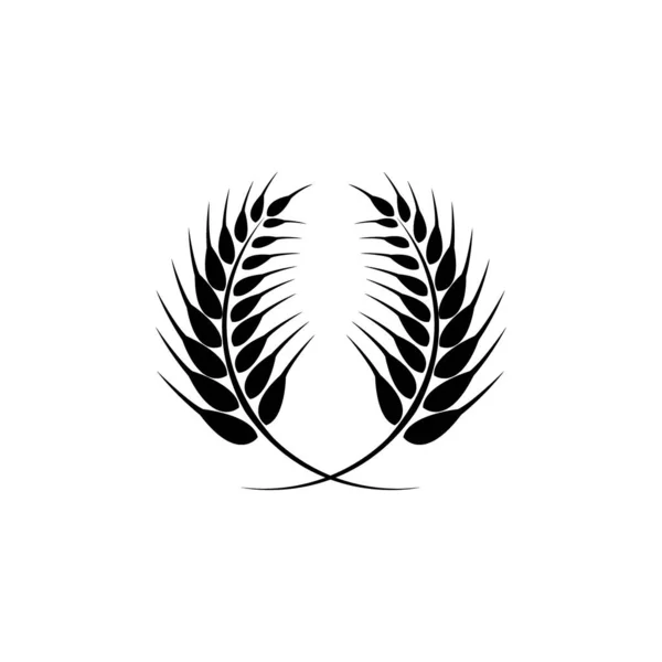 Rice Icon Logo Vector Design — Archivo Imágenes Vectoriales