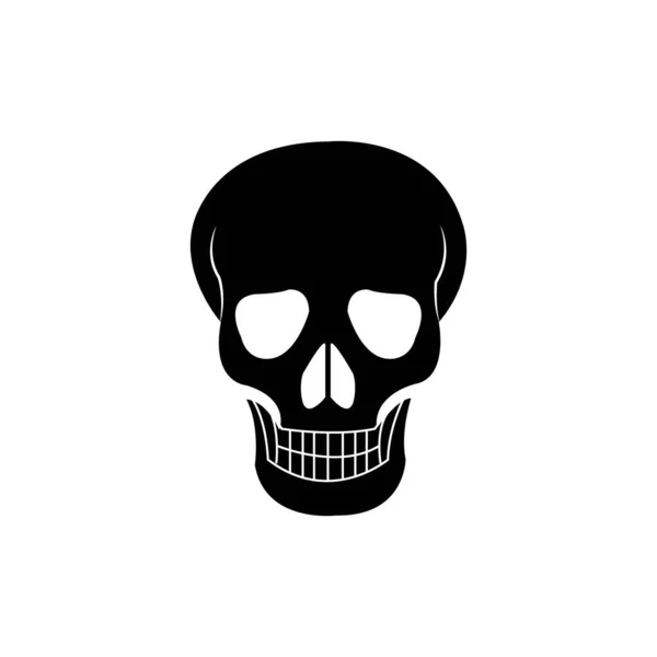 Skull Icon Logo Vector Design — Stock vektor