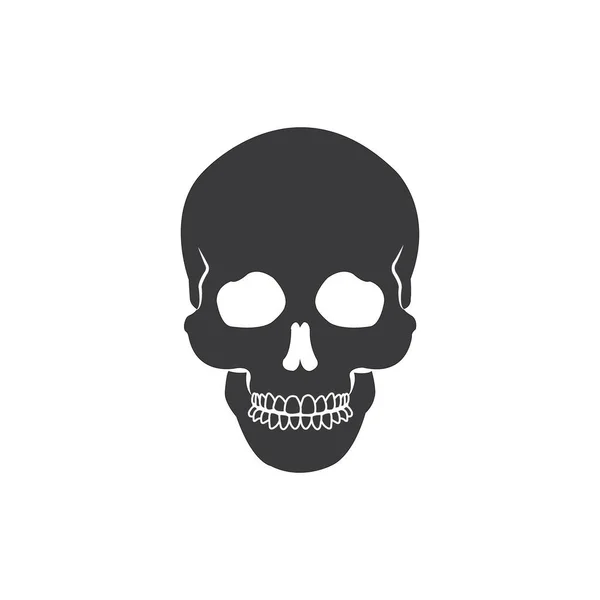 Skull Icon Logo Vector Design — Stock vektor