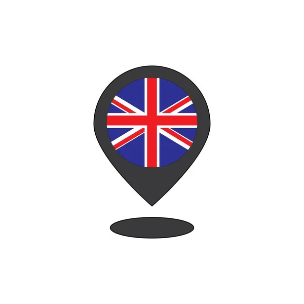 England Flag Icon Logo Vector Design — Wektor stockowy