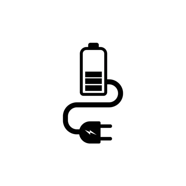Charger Icon Logo Vector Design Template — 스톡 벡터