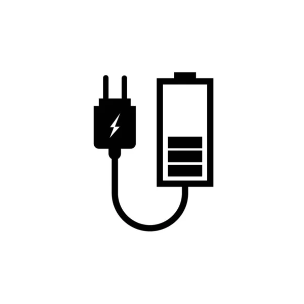 Charger Icon Logo Vector Design Template — ストックベクタ