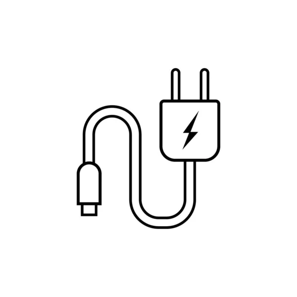 Charger Icon Logo Vector Design Template — Stockvektor