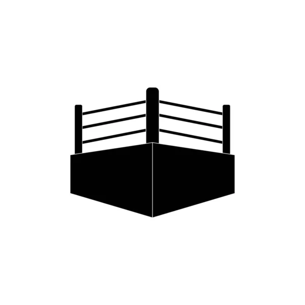 Boks ringi logo vektör tasarım şablonu