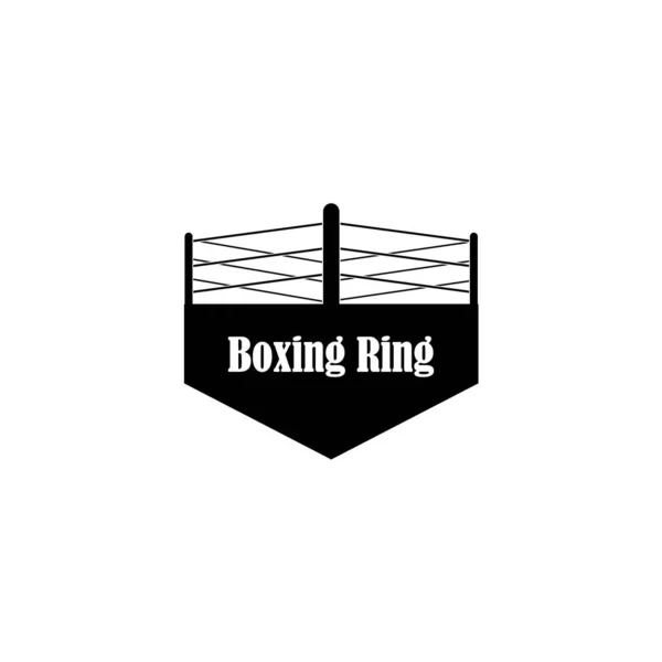Boxing Ring Icon Logo Vector Design Template — Stock vektor