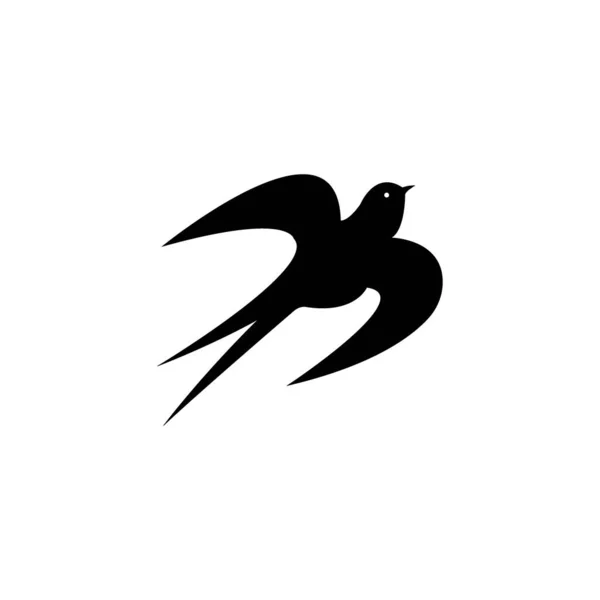 Swallow Icon Logo Vector Design — 스톡 벡터