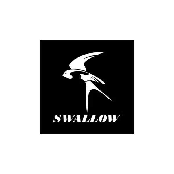 Swallow Icon Logo Vector Design — Image vectorielle