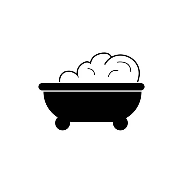 Bathtub Icon Logo Vector Design — Image vectorielle