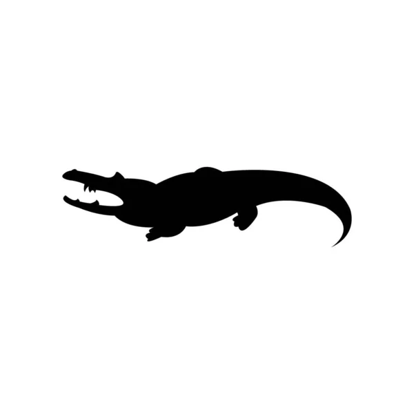 Crocodile Icon Logo Vector Design — 스톡 벡터