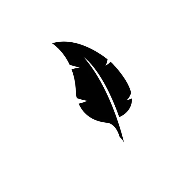 Векторный Дизайн Логотипа Перо — стоковый вектор