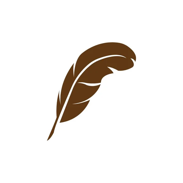 Quill Icon Logo Vector Design — Archivo Imágenes Vectoriales