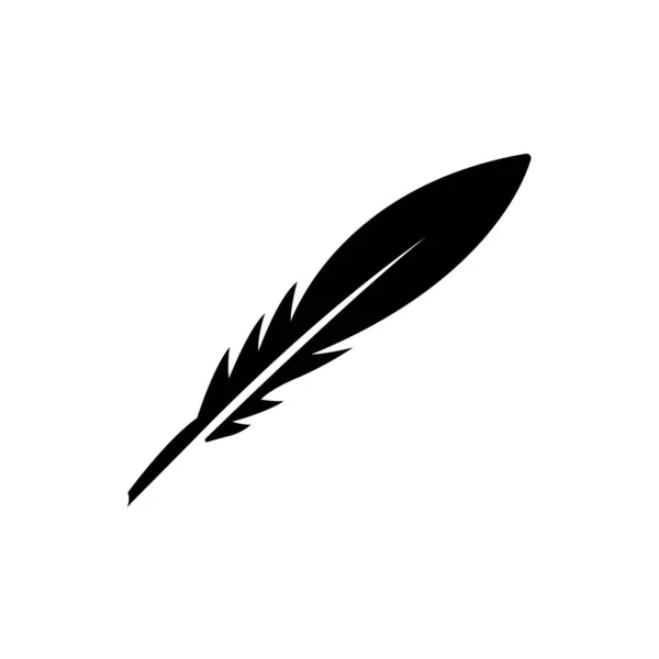 Quill Icon Logo Vector Design — Archivo Imágenes Vectoriales