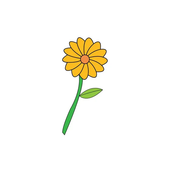 Sunflower Icon Logo Vector Design — Stock vektor