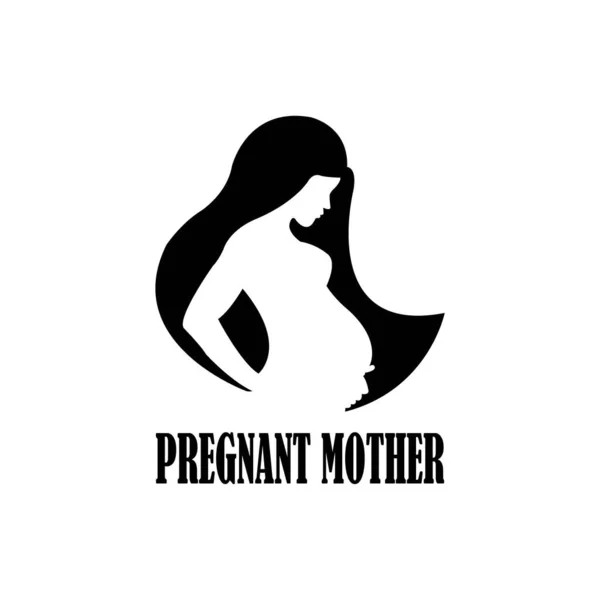 Pregnant Mother Icon Logo Vector Design — Stockvector