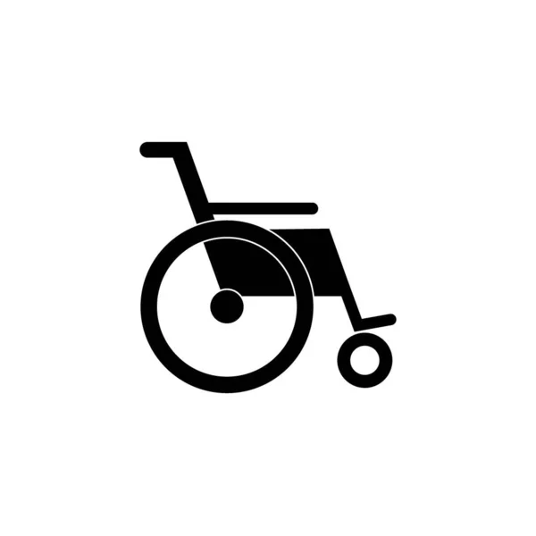 Wheel Chair Icon Logo Vector Design — Stock Vector