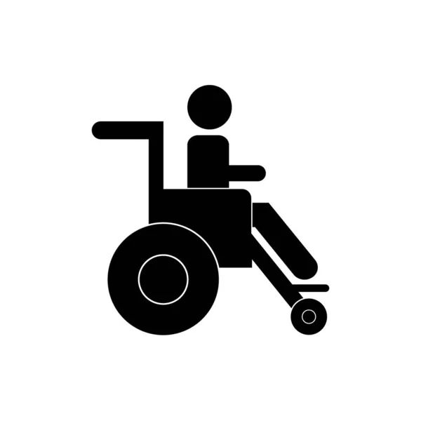 Wheel Chair Icon Logo Vector Design — Archivo Imágenes Vectoriales