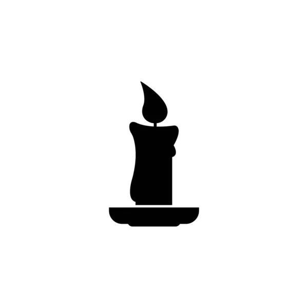 Candle Icon Logo Vector Design — Stock vektor