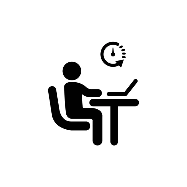 Work Office Icon Logo Vector Design — Vetor de Stock