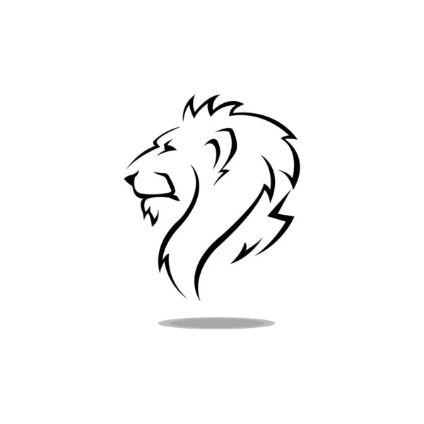 lion head icon logo vector design