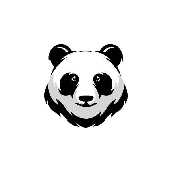 Panda Icon Logo Vector Design Template — ストックベクタ