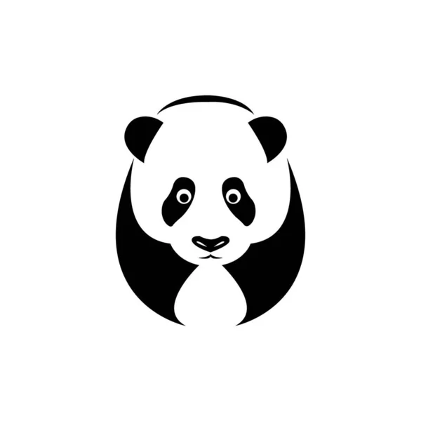 Panda Icon Logo Vector Design Template — Stockvektor