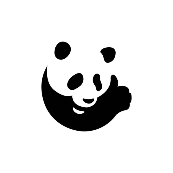 Panda Icon Logo Vector Design Template — Stockvektor