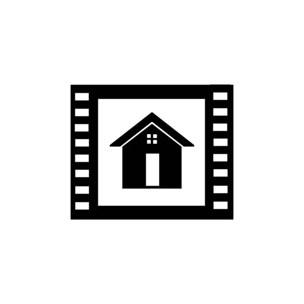 Production House Icon Logo Vector Design — ストックベクタ