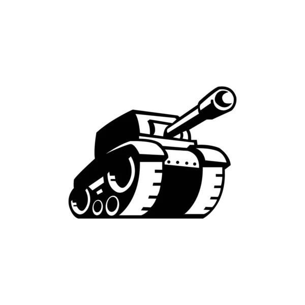 War Tanks Icon Logo Vector Design — Stock Vector