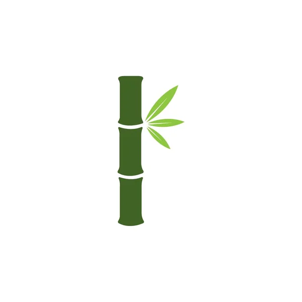 Bamboo Icon Logo Vector Design Template — Vettoriale Stock