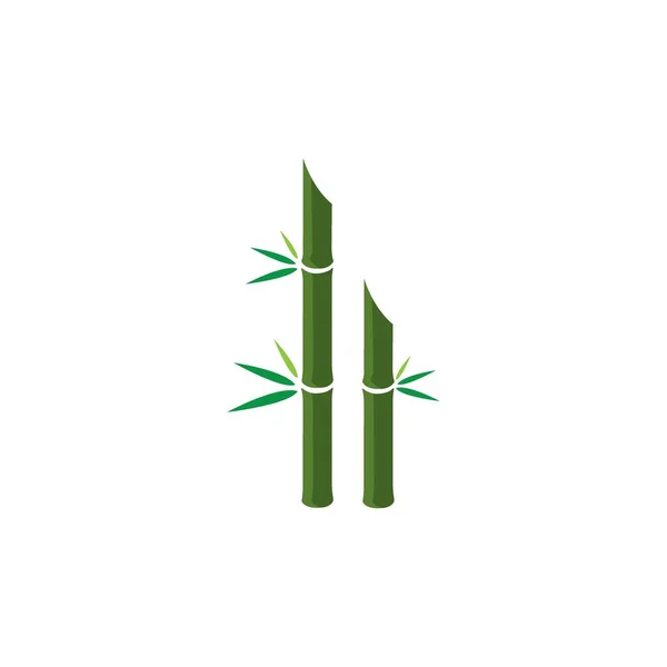 Bamboo Icon Logo Vector Design Template — Wektor stockowy