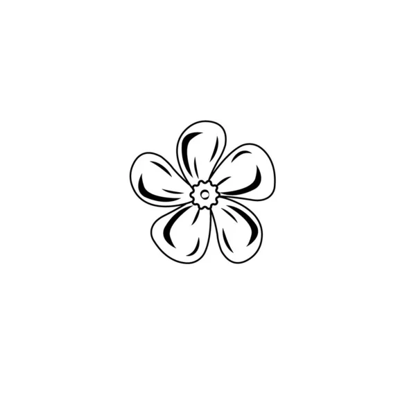 Jasmine Icon Logo Vector Design Template — Wektor stockowy