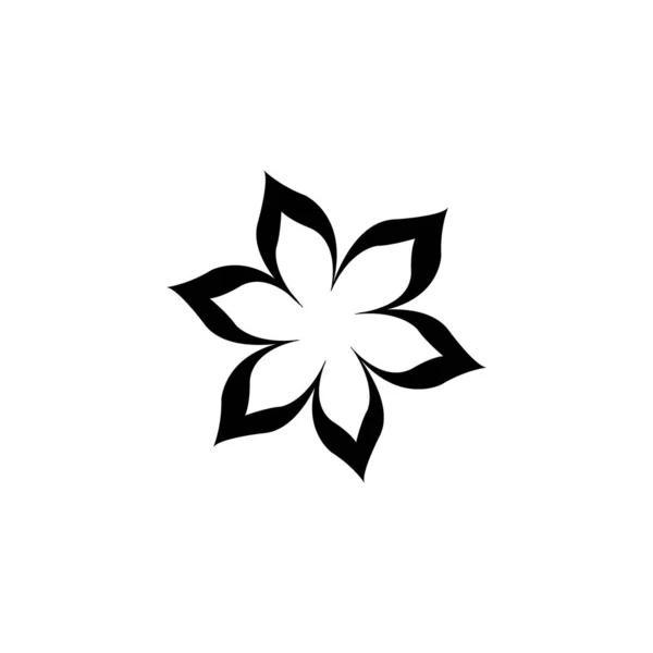 Jasmine Icon Logo Vector Design Template —  Vetores de Stock