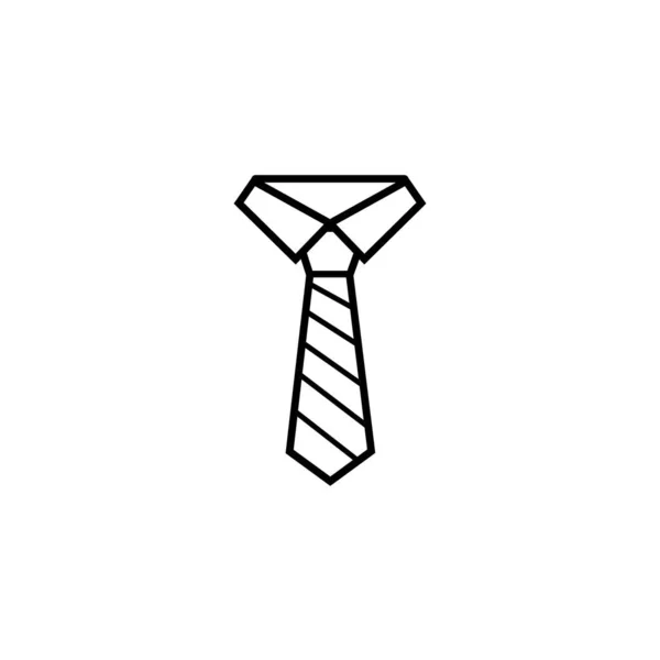 Necktie Icon Logo Vector Design Template — Stockový vektor
